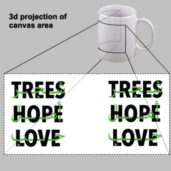 Trees. Love. Hope Mug Thumbnail