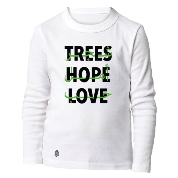 Trees. Love. Hope Kids Long Sleeve Shirt 2 Thumbnail